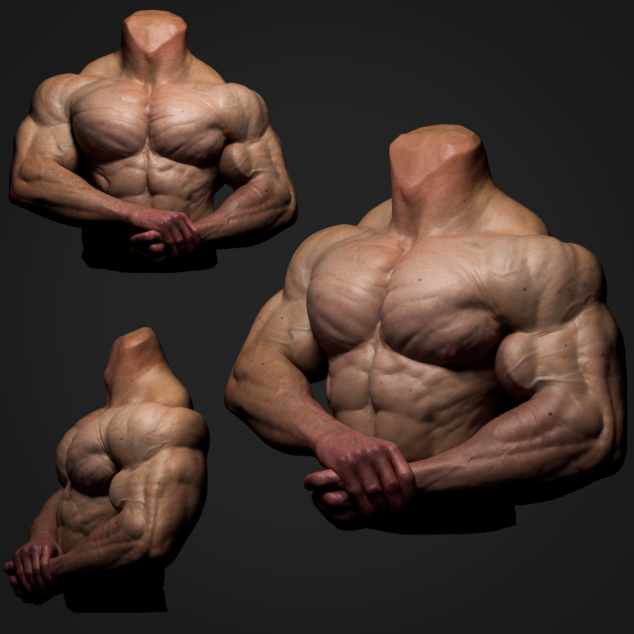 片桐裕司 ANATOMYSCULUPTING 北星文化片桐裕司21公分半胸像Soft Vinyl “Anatomy Bust” 北星圖書